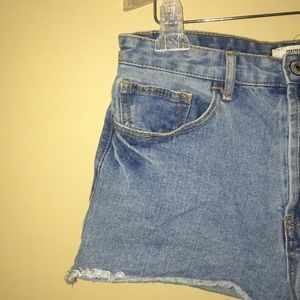 High-Rise jean shorts